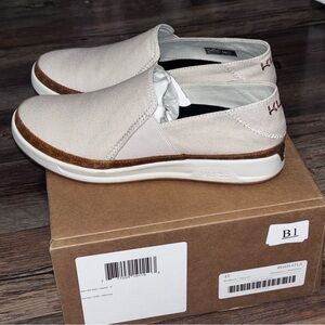 Kuru Roam Alta Slip-On Sneakers Size 10 Casual Shoes Comfort Walking Beige